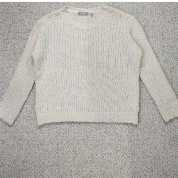 Vince chunky merino wool sweater off white size L - Picture 1 of 6